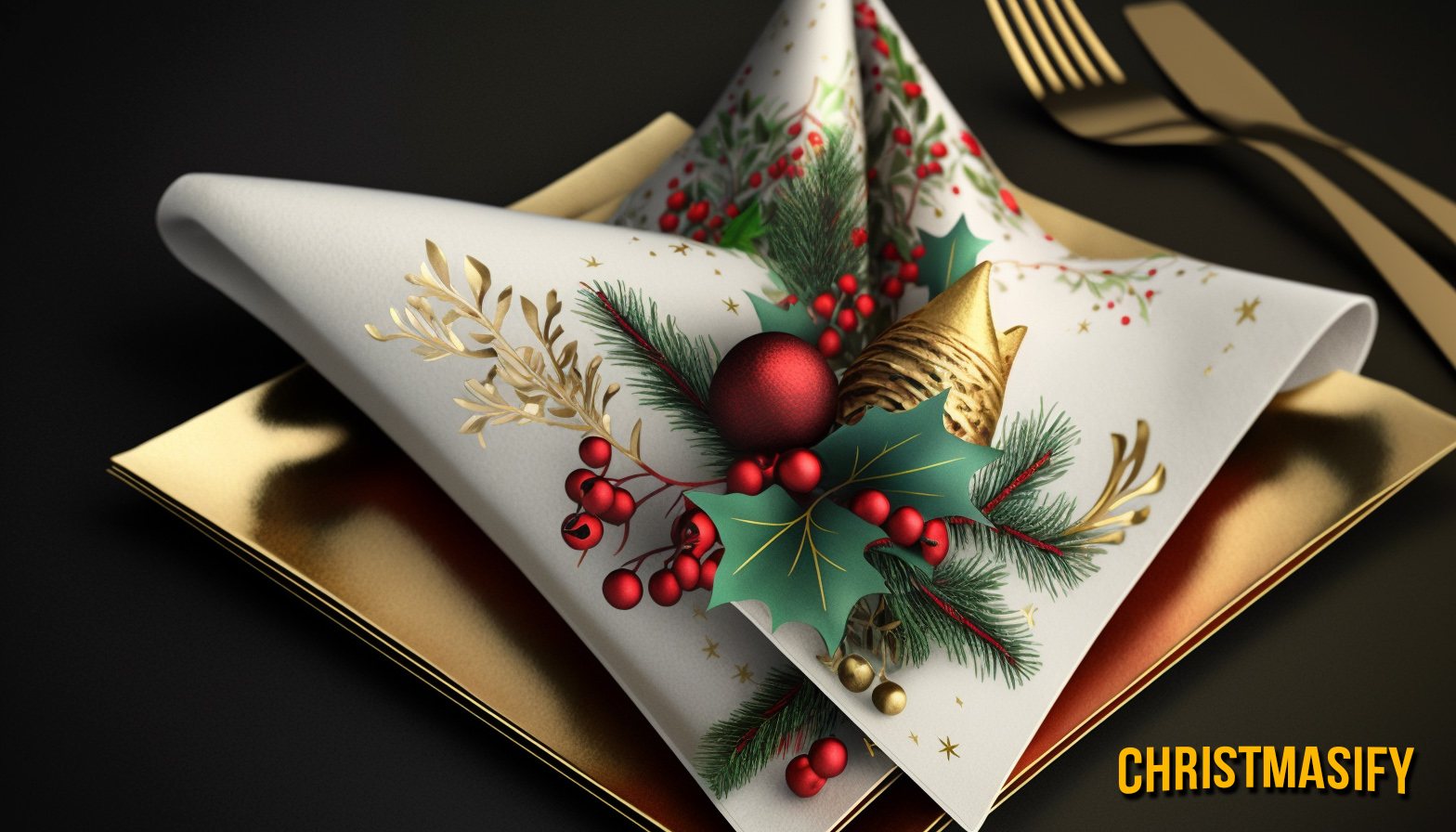 How to Fold Napkins for Your Christmas Table (+ Inspiration